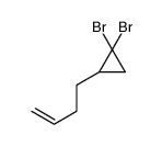 1,1-dibromo-2-but-3-enylcyclopropane Structure