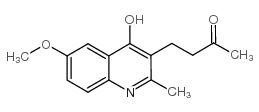 6-methoxy-2-methyl-3-(3-oxobutyl)-1H-quinolin-4-one structure