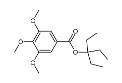 3-ethylpentan-3-yl 3,4,5-trimethoxybenzoate结构式