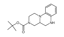 tert-butyl 1,2,4a,4-tetrahydro-4H,6H-pyrazino[1,2-a]quinoxaline-3-carboxylate Structure