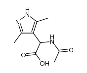 2-acetylamino-2-(3,5-dimethylpyrazol-4-yl)acetic acid Structure