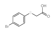 Acetic acid,2-[(4-bromophenyl)thio]-结构式