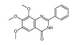 4(1H)-Quinazolinone,6,7,8-trimethoxy-2-phenyl- (9CI)结构式