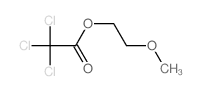 Acetic acid,2,2,2-trichloro-, 2-methoxyethyl ester结构式