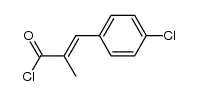 3-(4-chlorophenyl)-2-methylacryloyl chloride Structure