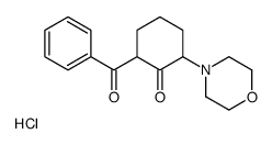 2-benzoyl-6-morpholin-4-ylcyclohexan-1-one,hydrochloride Structure