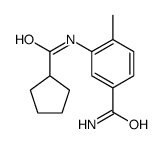 3-(cyclopentanecarbonylamino)-4-methylbenzamide Structure
