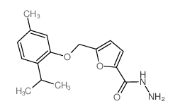 5-[(2-Isopropyl-5-methylphenoxy)methyl]-2-furohydrazide结构式