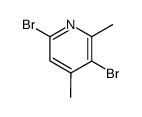 3,6-dibromo-2,4-dimethylpyridine structure