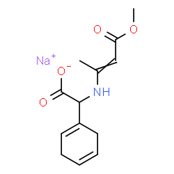 sodium alpha-[(3-methoxy-1-methyl-3-oxo-1-propenyl)amino]cyclohexa-1,4-diene-1-acetate Structure