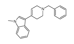 3-(1-benzyl-3,6-dihydro-2H-pyridin-4-yl)-1-methylindole结构式