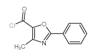 4-甲基-2-苯基-1,3-噁唑-5-羰酰氯结构式