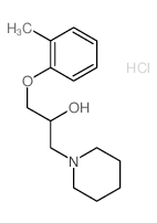 1-(2-methylphenoxy)-3-piperidin-1-ylpropan-2-ol,hydrochloride Structure