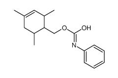 (2,4,6-trimethylcyclohex-3-en-1-yl)methyl N-phenylcarbamate结构式