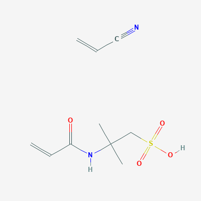 Poly(2-acrylamido-2-methyl-1-propanesulfonic acid-co-acrylonitrile) structure