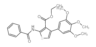 ethyl 2-benzamido-4-(3,4,5-trimethoxyphenyl)thiophene-3-carboxylate picture