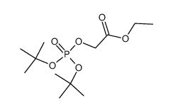 ethyl 2-((di-tert-butoxyphosphoryl)oxy)acetate Structure