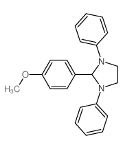 2-(4-methoxyphenyl)-1,3-diphenyl-imidazolidine结构式