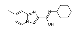 Imidazo[1,2-a]pyridine-2-carboxamide, N-cyclohexyl-7-methyl- (9CI)结构式