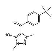 1,3-dimethyl-4-(4-tert.-butylbenzoyl)-5-hydroxypyrazole结构式