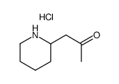 1-(piperidin-2-yl)propan-2-one hydrochloride Structure