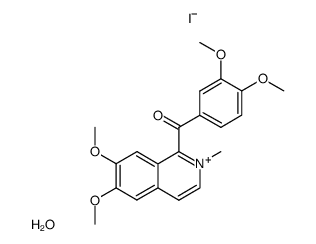 6,7-dimethoxy-2-methyl-1-veratroyl-isoquinolinium, iodide结构式