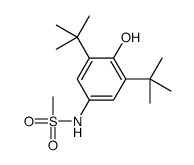 N-(3,5-ditert-butyl-4-hydroxyphenyl)methanesulfonamide Structure