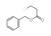 Propanoic acid,3-chloro-, phenylmethyl ester结构式