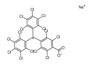 sodium 4-[bis(2,3,4,5,6-pentachlorophenyl)methyl]-2,3,5,6-tetrachlorphenylcarboxylate结构式