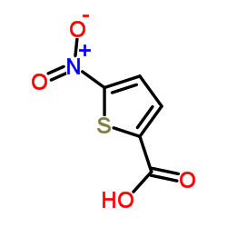 5-硝基噻吩-2-羧酸结构式