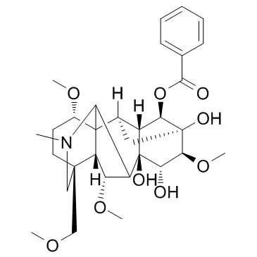 苯甲酰次乌头原碱结构式