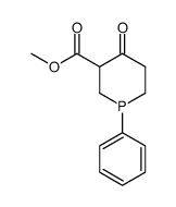 methyl 4-oxo-1-phenyl-3-phosphorinanecarboxylate Structure