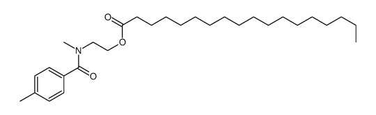 2-[methyl-(4-methylbenzoyl)amino]ethyl octadecanoate Structure