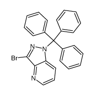 1H-Pyrazolo[4,3-b]pyridine,3-bromo-1-(triphenylmethyl)- structure