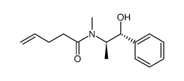 pent-4-enoic acid ((1R,2R)-2-hydroxy-1-methyl-2-phenylethyl)-methylamide结构式