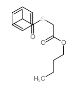 butyl 2-(2-hydroxy-2-phenyl-acetyl)sulfanylacetate structure