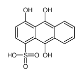 4,9,10-trihydroxyanthracene-1-sulfonic acid结构式