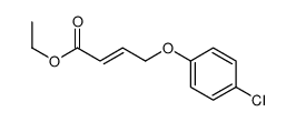 ethyl 4-(4-chlorophenoxy)but-2-enoate结构式