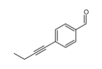 Benzaldehyde, 4-(1-butynyl)- (9CI)结构式