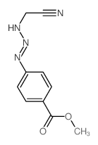 Benzoicacid, 4-[3-(cyanomethyl)-2-triazen-1-yl]-, methylester Structure