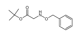 2-Benzyloxyaminoacetic acid tert-butyl ester结构式