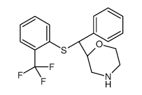 (2S)-2-[(S)-phenyl-[2-(trifluoromethyl)phenyl]sulfanylmethyl]morpholine Structure