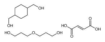 (E)-but-2-enedioic acid,[4-(hydroxymethyl)cyclohexyl]methanol,3-(3-hydroxypropoxy)propan-1-ol结构式