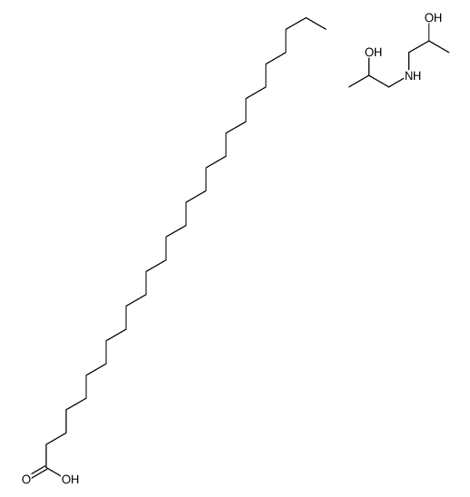 octacosanoic acid, compound with 1,1'-iminodi(propan-2-ol) (1:1) Structure