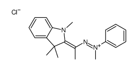 1,3,3-trimethyl-2-[1-(methylphenylhydrazono)ethyl]-3H-indolium chloride structure