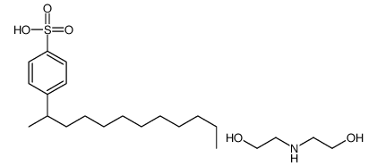 4-sec-dodecylbenzenesulphonic acid, compound with 2,2'-iminodiethanol (1:1)结构式