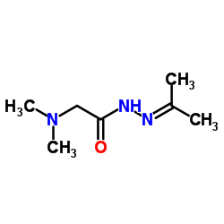 Glycine, N,N-dimethyl-, (1-methylethylidene)hydrazide (9CI)结构式