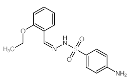 Benzenesulfonic acid,4-amino-, 2-[(2-ethoxyphenyl)methylene]hydrazide结构式