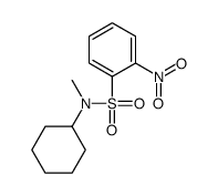 N-cyclohexyl-N-methyl-2-nitrobenzenesulphonamide Structure