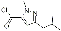 3-isobutyl-1-Methyl-1H-pyrazole-5-carbonyl chloride结构式